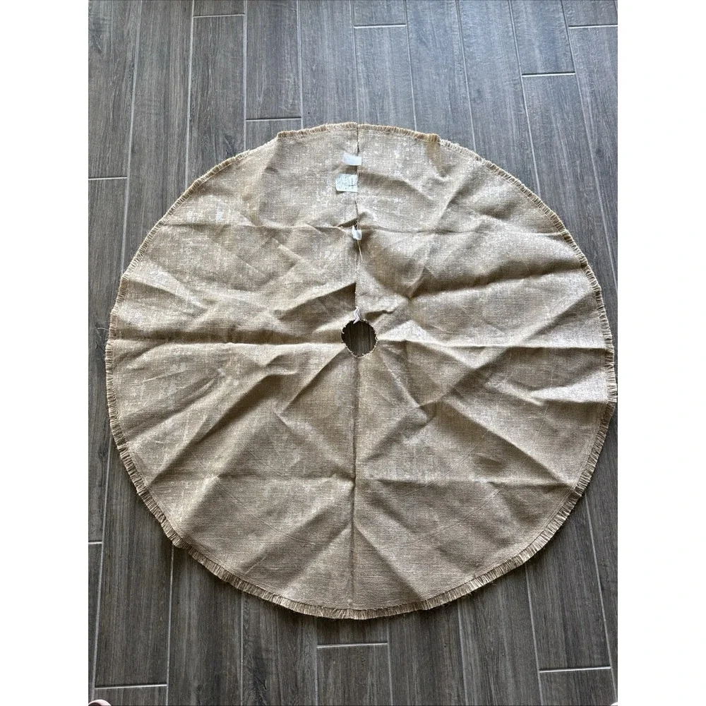 Ivenf Christmas Tree Skirt, 24 inches‎ Small Plain Burlap Tree Skirt
